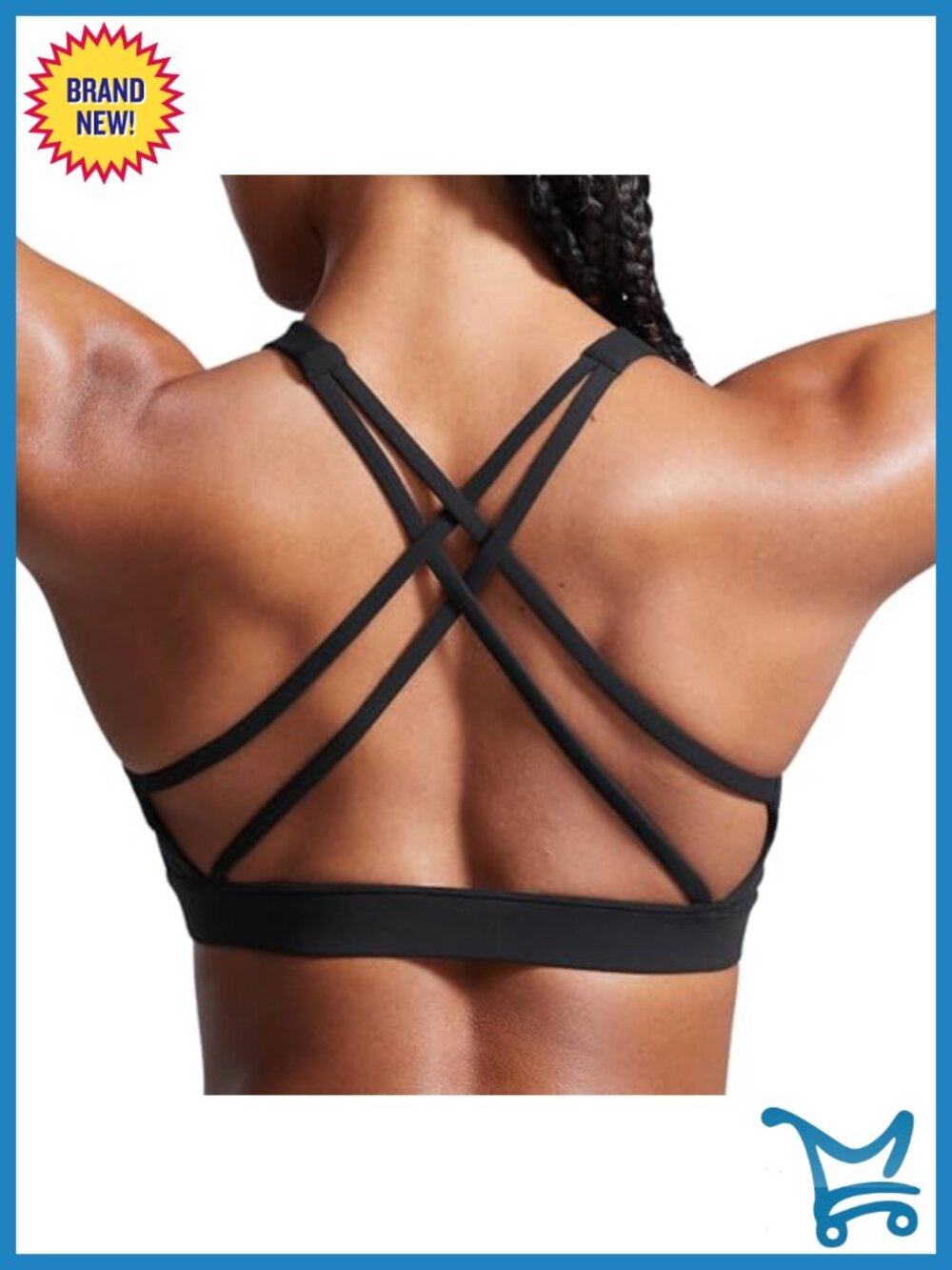 CRZ YOGA Butterbreeze Criss Cross Back Sports Bra Light Support Removable Pads